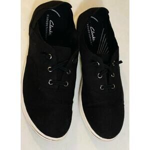 Clarks Cloud Steppers Women's Slip on Black Sneakers US Size 9.5M (27975)